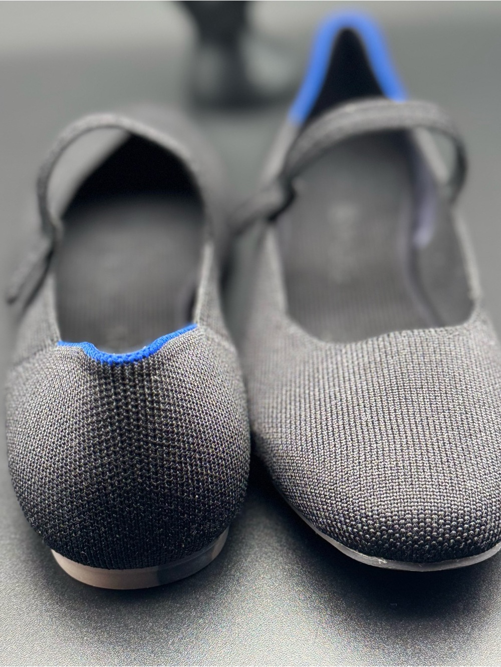 Rothy's Mary Jane Flats /Black and Navy Ballet-shoes 7.5 size - Picture 3 of 6